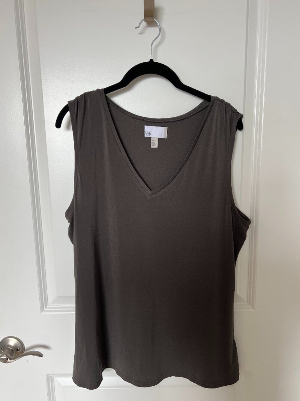 Nordstrom Rack Sleeveless Grey Shell Top, 1X